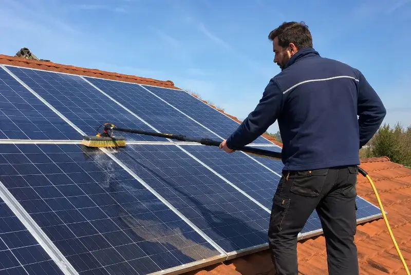 Nettoyage et entretien de panneaux solaires à Abondance