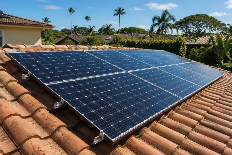 Installation de panneaux solaires à Abondance